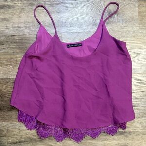 Harlowe & Graham Cropped Blouse